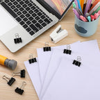 Jetec 500 Pieces 1 Inch Black Binder Clips Bulk Medium Paper Clamps Metal Paper - Image 5