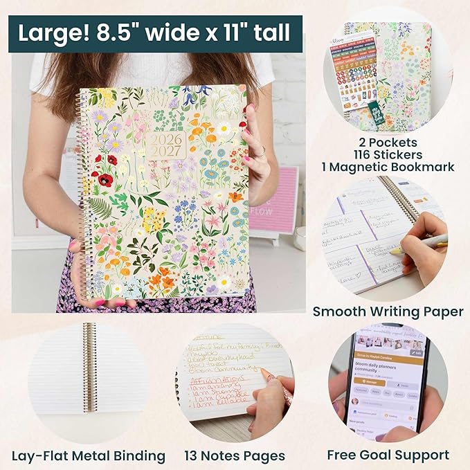 bloom daily planners 2026-2027 Planner 13 Month Academic Year Organizer - Image 5