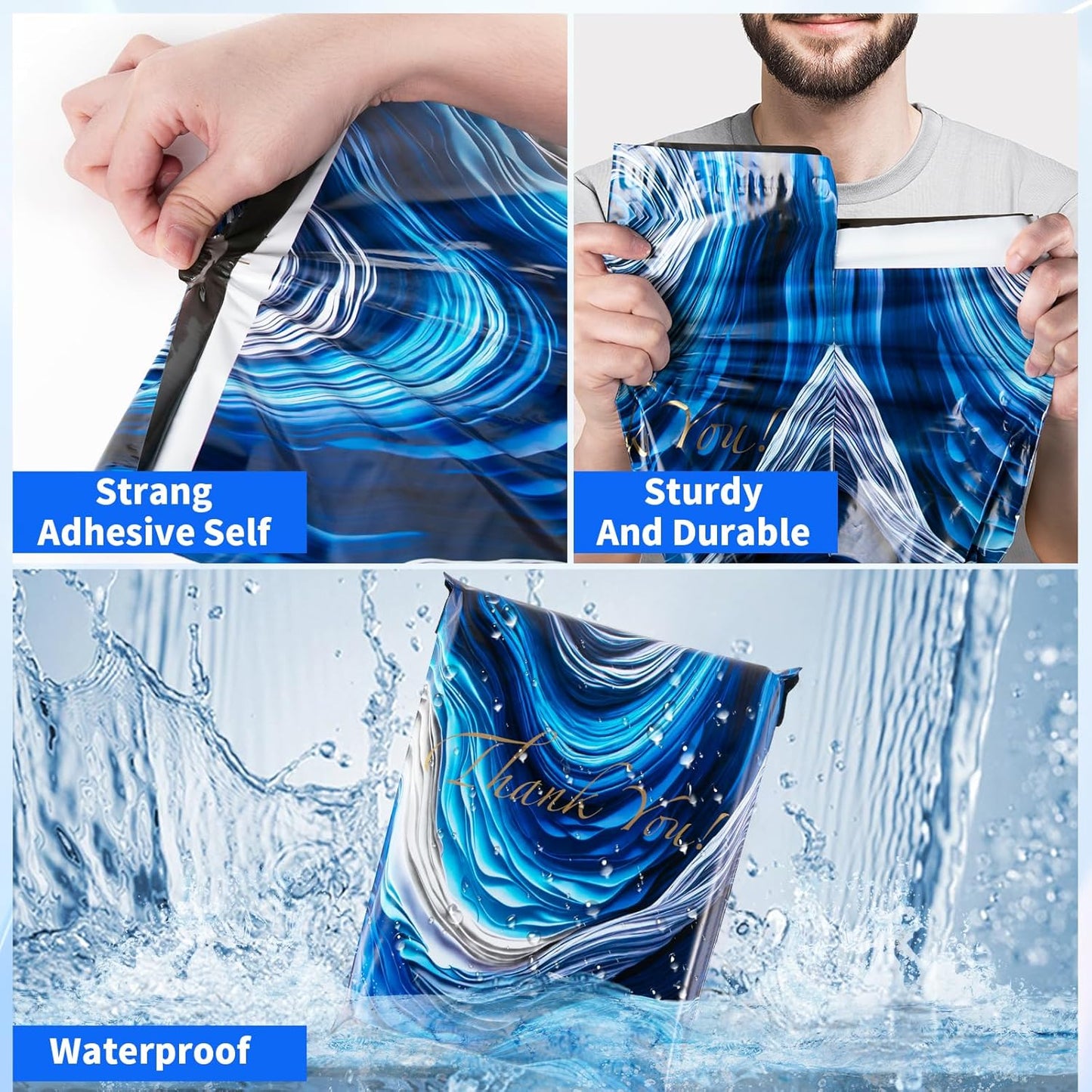 Oududianzi Poly Mailers 10x13, 50PCS Shipping Bags, Mailing Bags, Packaging Bags, Mailers Poly Bags for Shipping, Polymailer 10x13, Polymailers Packaging Bags for Small Bussiness