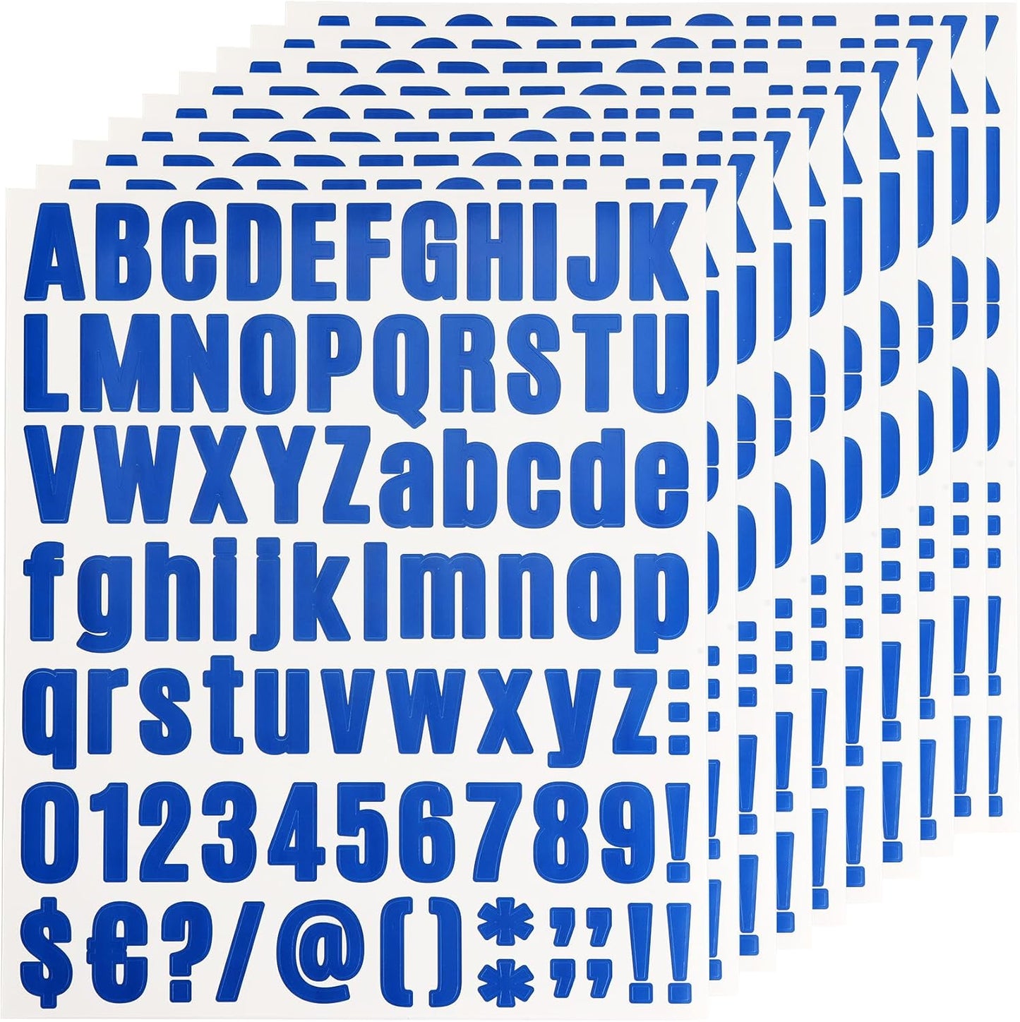 Mailbox Numbers Labels,10 Sheets of Alphabet Stickers Vinyl Self-Adhesive for DIY Crafts,Art Making,Classroom Decor,Sign Decals,Notebook Embellishments and Door Decorating Solutions