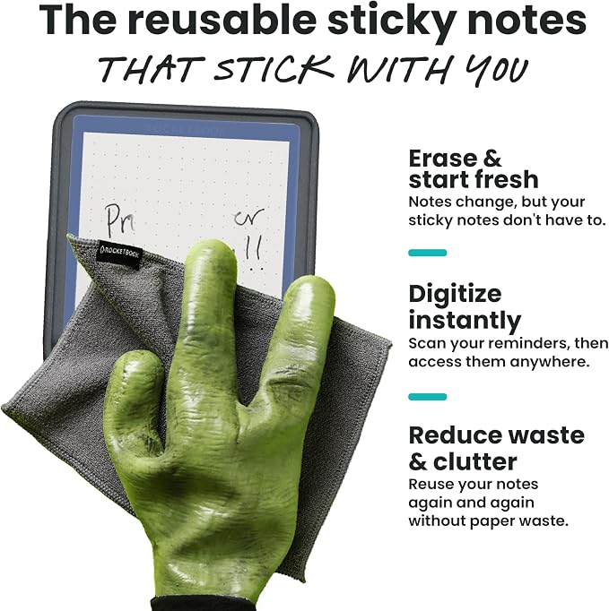 Rocketbook Reusable Sticky Notes, Restick and Reorganize Memo Pads, 16 - Image 4