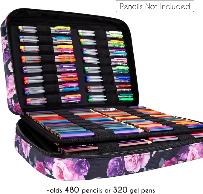 YOUSHARES 480 Slots Colored Pencil Case - Image 4