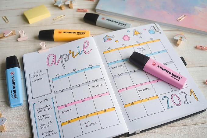 STABILO - BOSS ORIGINAL Pastel - Highlighter - Deskset of 15 - - Image 7
