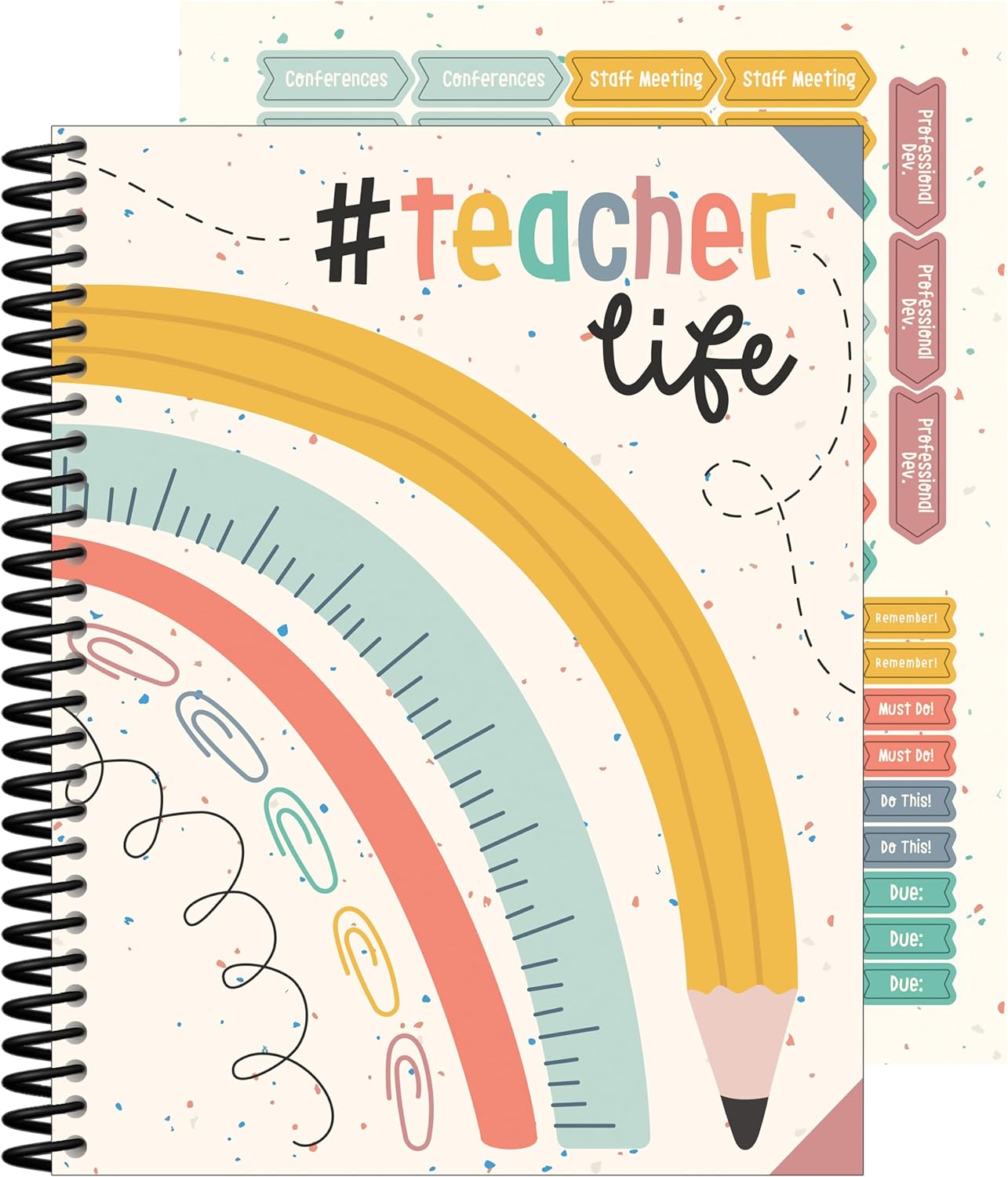 Carson Dellosa We Belong Teacher Planner 2025-2026, Undated 8" x 11" Lesson Plan Book With Stickers, Class Schedule, Weekly Calendar, Classroom Must Haves, Homeschool Essentials, Boho School Supplies