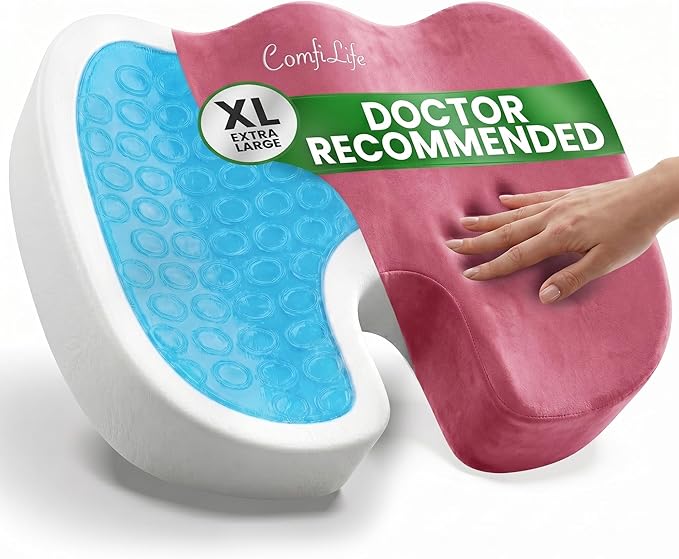 ComfiLife Extra Large Gel & Memory Foam Seat Cushion by ComfiLife