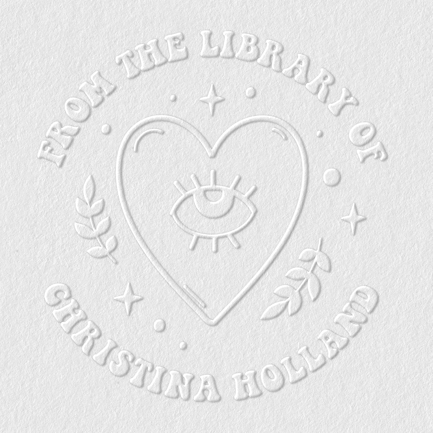 from The Library of Embossers & Stamps for Fantasy Book Readers | Custom Embosser | Custom Stamp | Ex Libris | Elevate Your Fantasy Collection of Stories and Novels (Design 7, Embosser)
