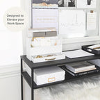 BLU MONACO | White Wooden Desk Organizer & Mail Organizer - Image 3