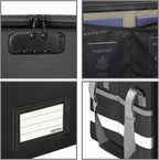 ENGPOW File Box with Lock, Fireproof Document Box with Pockets, Collapsible - Image 9