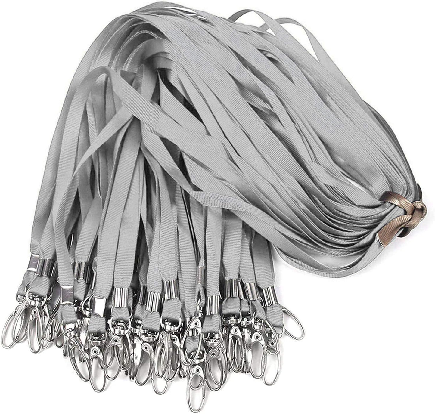Lanyards 100Pcs Bulk Lanyard for Id Badges,Badge Lanyards Swivel Hooks Clips Great for Name Tags Badge
