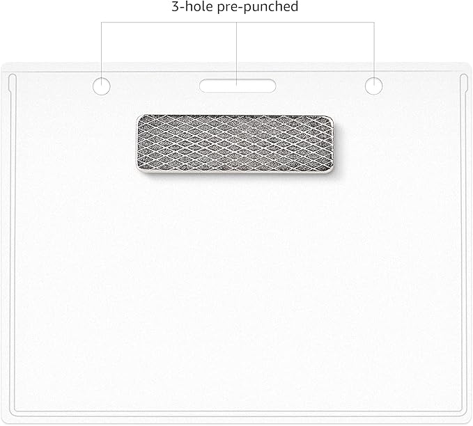 Amazon Basics Horizontal Magnetic Name Badge Holders - Image 6