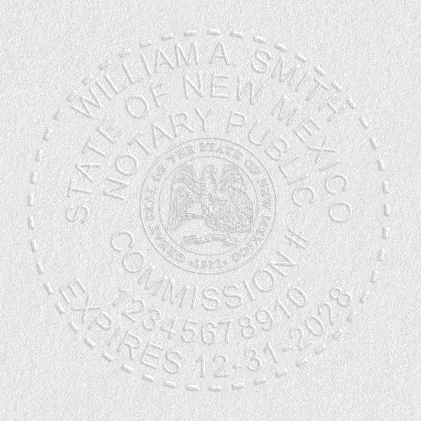 New Mexico Round Notary Embosser | Official State Embosser | Official Seals | Meets State Specifications (New Mexico, Round Embosser)