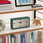 JONES CLOCKS® Odeon Desk Clock | Modern Rectangular Design | Green | Stylish - Image 5