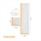 Fiskars 3-Piece Ruler & Connector Set, 6.5"x6.5" and 6.5"x24.5" Rulers - Image 7