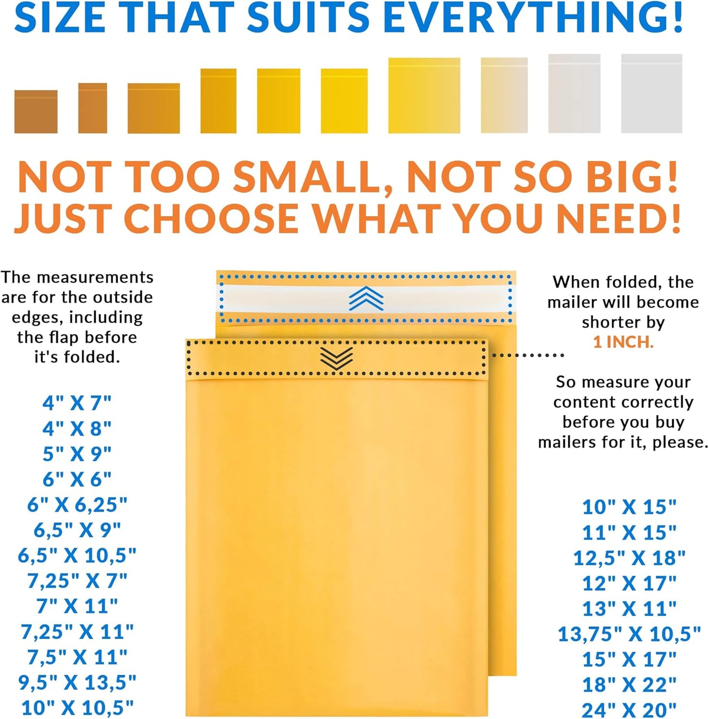 ABC PACK & SUPPLY Yellow Kraft Bubble Mailer Envelopes, 8.5 x 11 Inches. 400 Pack Mail Padded Envelopes Self Seal. Kraft Bubble Mailers. Tear-Resistant Mailing Envelope Padded. Sturdy Paper Mailer