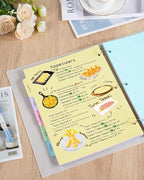 Dynta Binder Dividers with 5 Tabs Bulk 250 Packs Colorful 8.5x11 Inches - Image 7