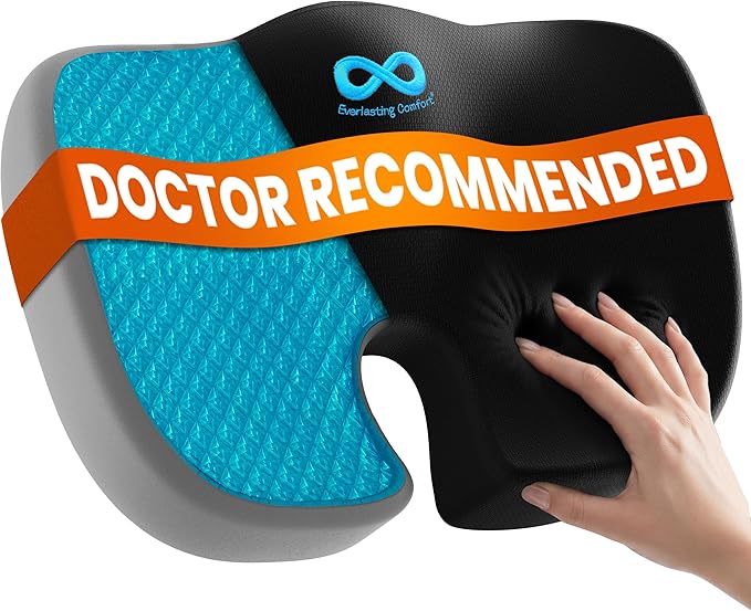 Everlasting Comfort Doctor Recommended Memory Foam Seat Cushion by EverlastingComfort