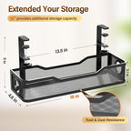 Under Desk Cable Management Large, Cinati 16" Cable Management Box - Image 6