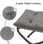15" Folding Ottoman, Foldable Footrest Stool, Small Foot Stool - Image 5