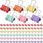 Yexiya 300 Pcs Medium Binder Clips Sturdy 1.25 Inch Muticolor Paper Med Clips by Yexiya
