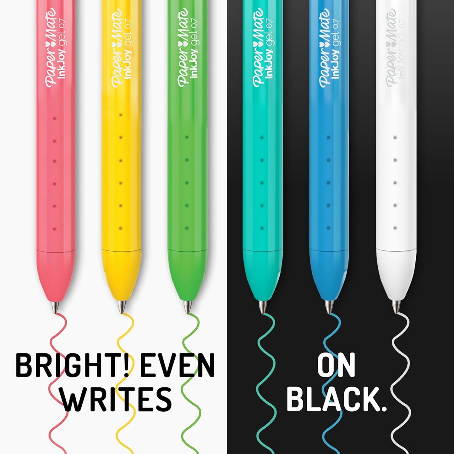 Paper Mate InkJoy Gel Pens Ultimate Pack, Retractable Pens, Featuring Classic, Bright!, and Metallic Pens, Assorted, 30 Count