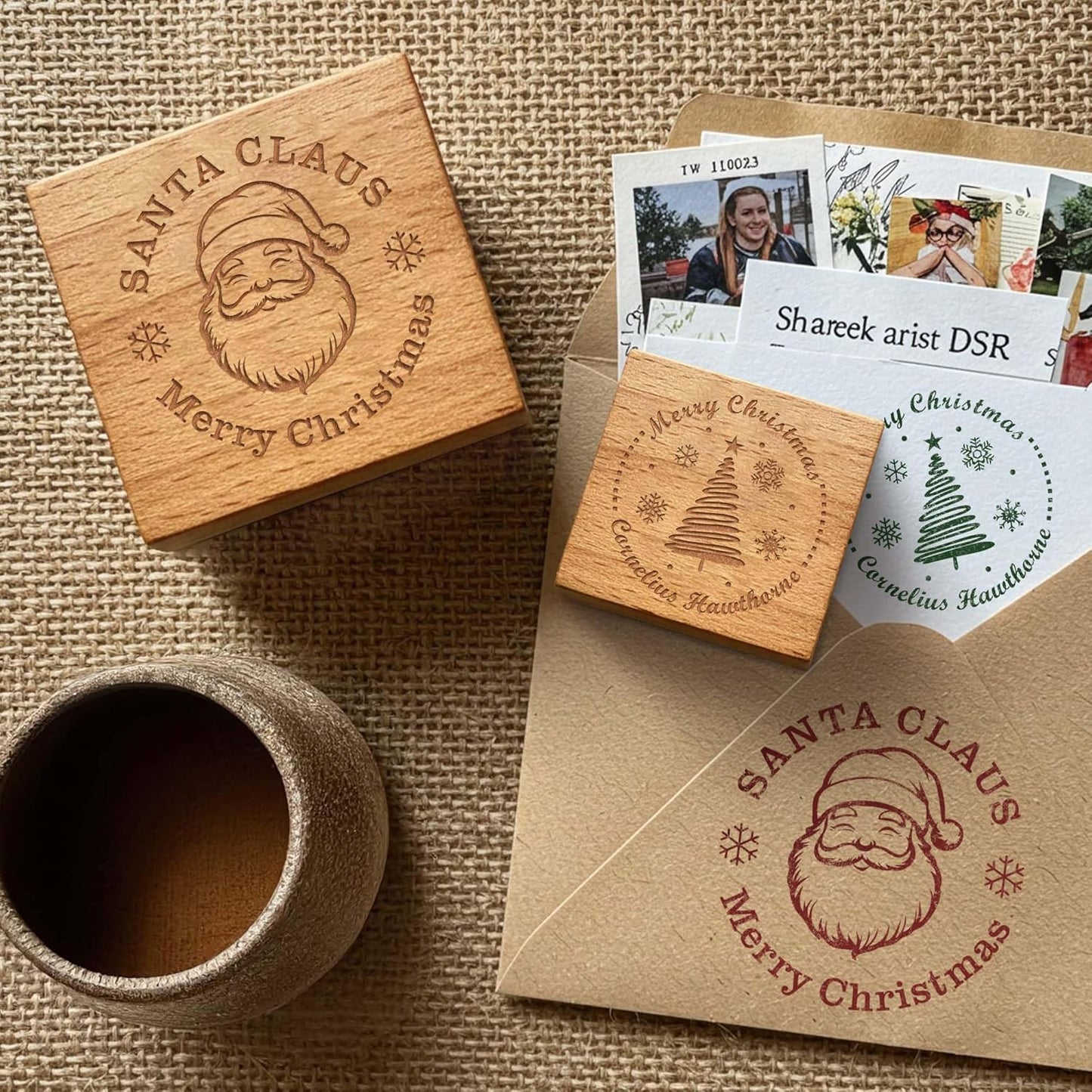 Custom Logo Stamp - Personalized Rubber Stamp - Multiple Size Options Available - Upload Your Logo (1"x1")