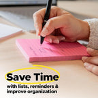 Post-it Notes, 4 in x 6 in, 2 Pack, 10 Pads, 100 Sheets per Pad, 1000 Sheets - Image 8