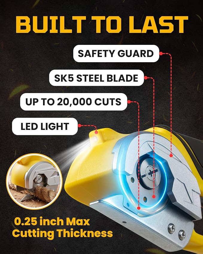 Cordless Electric Scissors - 4V Rechargeable Cardboard Cutter - Electric Box - Image 3