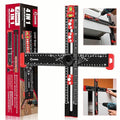 Saker 4-in-1 Drilling Positioning Ruler, Adjustable 13.78in Multifunctional T by Saker