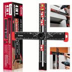 Saker 4-in-1 Drilling Positioning Ruler, Adjustable 13.78in Multifunctional T by Saker