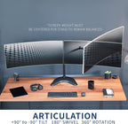 VIVO Dual LED LCD Monitor Free-Standing Desk Stand - Image 5
