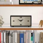 JONES CLOCKS® Odeon Desk Clock | Modern Rectangular Design | Black | Stylish - Image 3