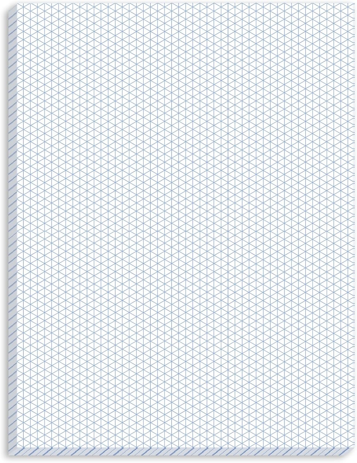 MotiMind 50 Sheets Isometric Graph Paper Pad Isometric Paper Drafting and Graph Pads for 3D Designs Architecture Landscaping Engineering Drafting (8.5x11)