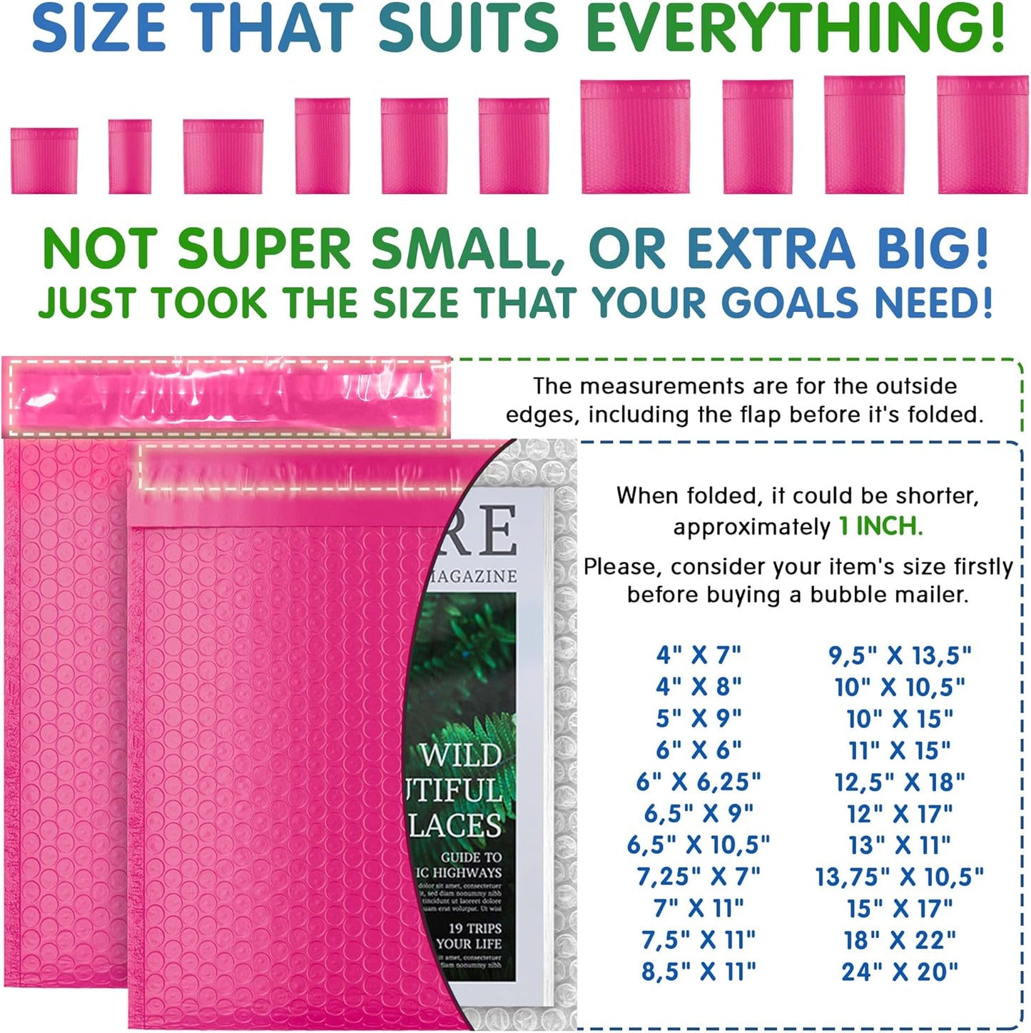 Pink Poly Bubble Mailers Self Seal, 8.5 x 11 Inch. Pack of 300 Bubble Packaging Envelopes for Shipping. Durable Padded Envelopes Waterproof. Self Seal Padded Mailers. Shipping Packages