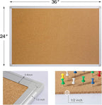 2-Pack Cork Board Bulletin Board 24 x 36, Office Board - Image 3