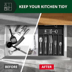 Luxury Bamboo Kitchen Drawer Organizer - Image 7