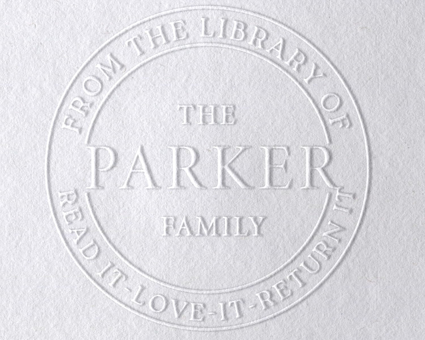 Personalized Book Embosser – Custom Ex Libris Stamp | from The Library of | This Book Belongs to | Custom Name Stamp for Book Lovers, Teachers & Libraries | 1 5/8” Embosser or Rubber Stamp