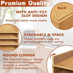PROLEE Wooden Paper Tray Organizer - Image 4