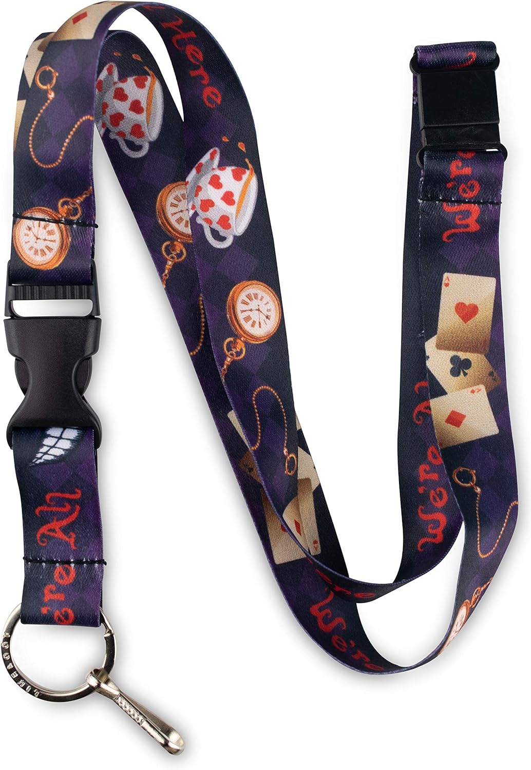 Limeloot Lanyard for Keys, ID Badge, Accessories | Neck Lanyard for Men and Women with Quick Release Buckle and Flat Ring