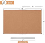 Extra Large Cork Bulletin Board 60" X 36", Foldable Notice Pin Board - Image 3
