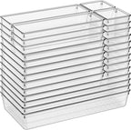 Large Clear Plastic Drawer Organizer 28 Pack by Criusia
