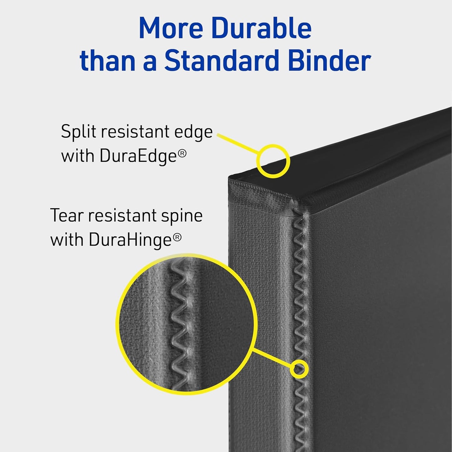 Avery Durable View 3 Ring Binders, 1.5 Inch Slant Rings, 375-Sheet Capacity, Assorted Dark Colors, 4-Pack (05622) – for School, Office, Teachers, Classrooms & Home Organization
