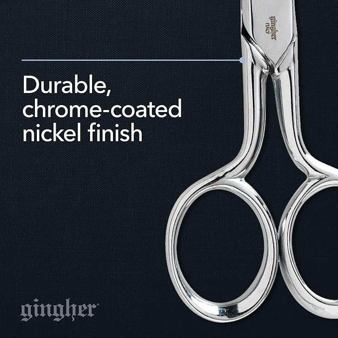 Gingher 5" Fabric Scissors, Premium Forged Steel Fabric Shears, Sharp Knife - Image 3
