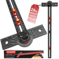 29 Inch Woodworking T Square Ruler, Aluminum Alloy, Adjustable Angle 15-165° by Unknown