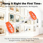 Picture Hanging Tool with Level – Magnetic Alignment Ruler - Image 6