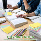 Seajan 48 Pcs Lined Sticky Notes 4 x 6 Self Stick Note Pads 6 Bright Colors - Image 5