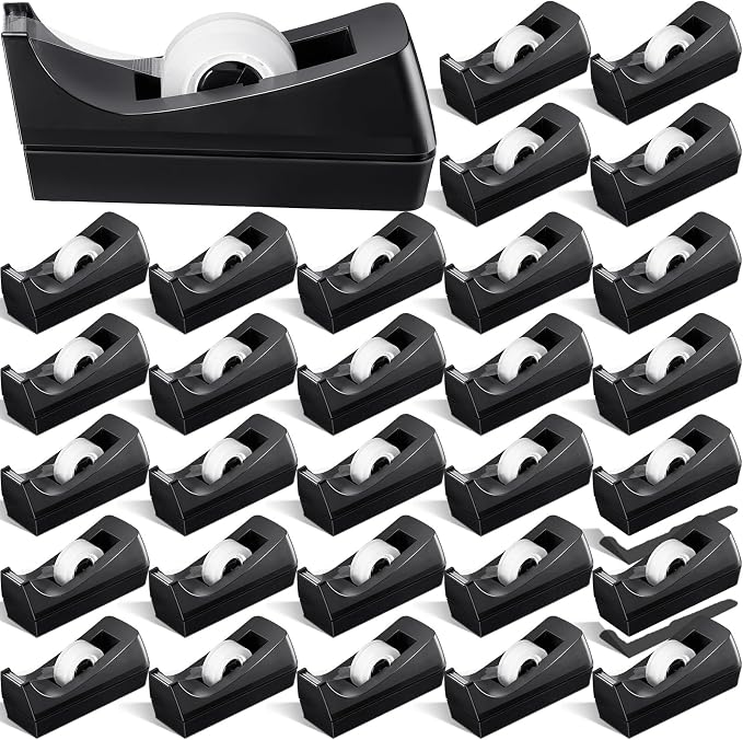 Colarr 30 Pack Desktop Tape Dispenser Non Skid Base Tape Dispensers Desk Tape by Colarr
