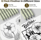 Nicpro 58 PCS Art Drawing Supplies Kit in Leather Case, Art Mechanical Pencil - Image 3