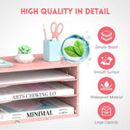 SUPEASY Wood Desk Organizer, 3 Tier Paper File Organizer - Image 4