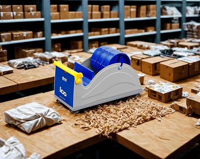 ICO by Excell Triple Premium Extra Wide Metal Multi-Rolls Desktop Tape Dispenser - Image 5