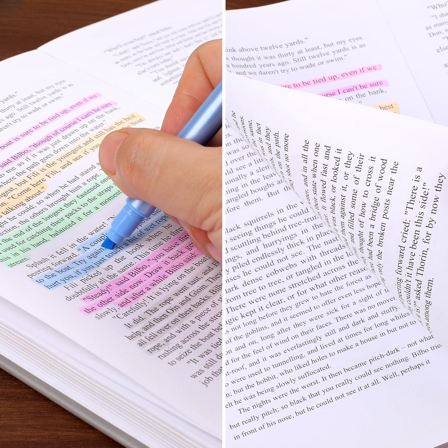 Pastel Highlighters, 15 Pack Bible Highlighters Assorted Colors, 4mm & 3mm Dual-Chisel Tip Highlighter Pens, Pastel Markers No Bleed Through for Journaling, Coloring, Bible Study Supplies